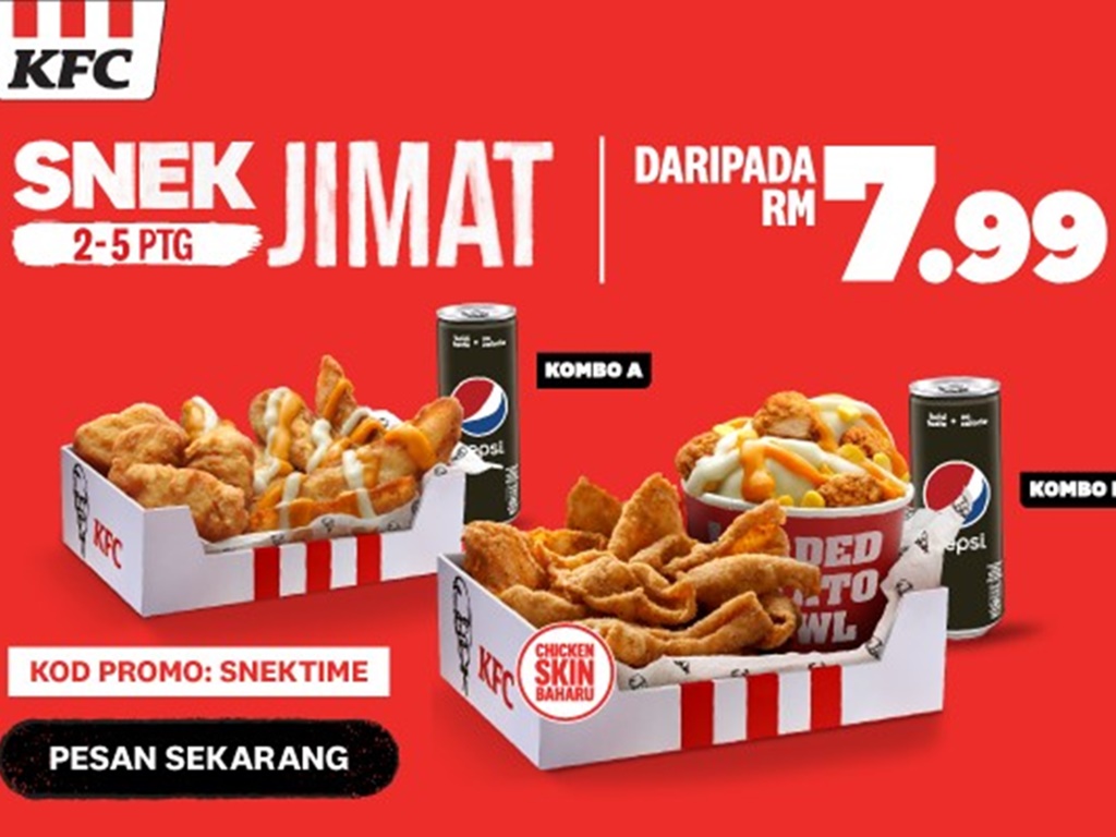 KFC Malaysia tawar menu baru KFC Crispy Skin!