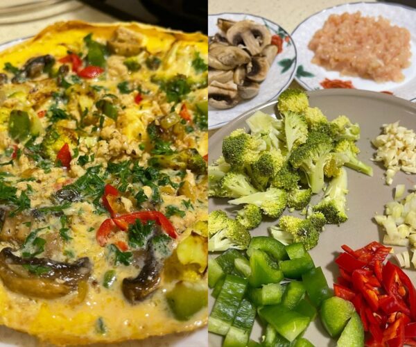 Nak diet? Jom cuba resepi omelette ‘low carb’ oleh Che Nom