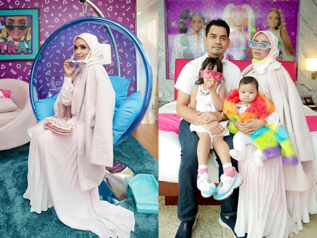 Ummi Nazeera bawa keluarga ‘staycation’ di hotel tema Barbie pertama di Malaysia