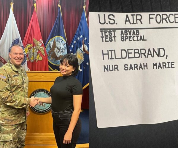 Sarah Hildebrand sertai Tentera Udara AS
