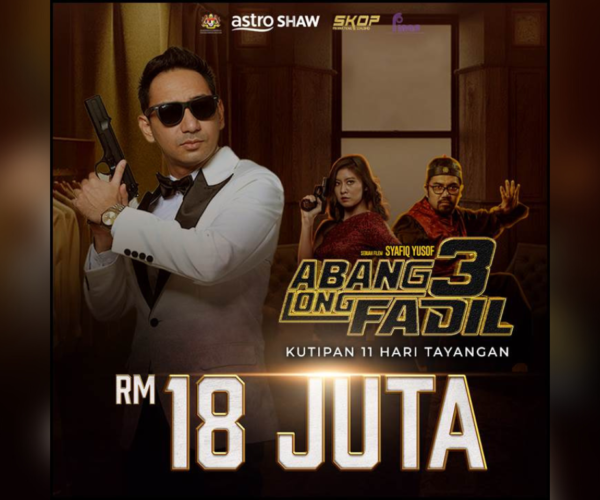 “Abang Long Fadil 3” raih RM18 juta dalam 11 hari