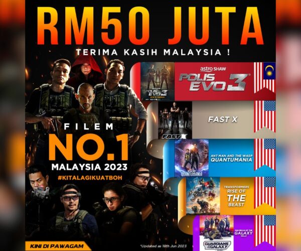 “Polis Evo 3” raih RM50 juta, kini filem aksi komedi nombor satu negara