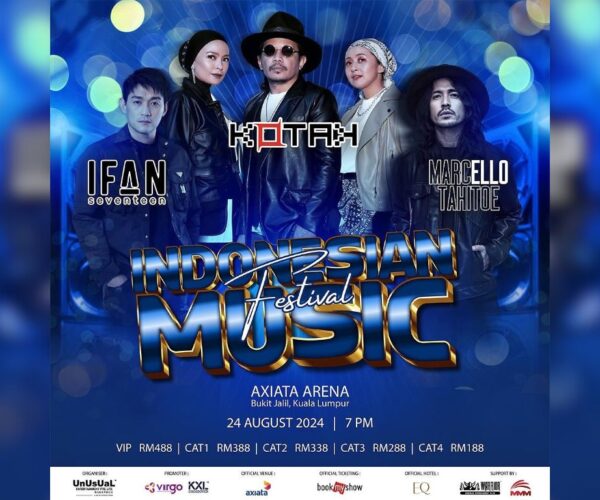 Indonesian Music Festival satukan Kotak, Ifan Seventeen dan Marcello Tahitoe Ogos ini!