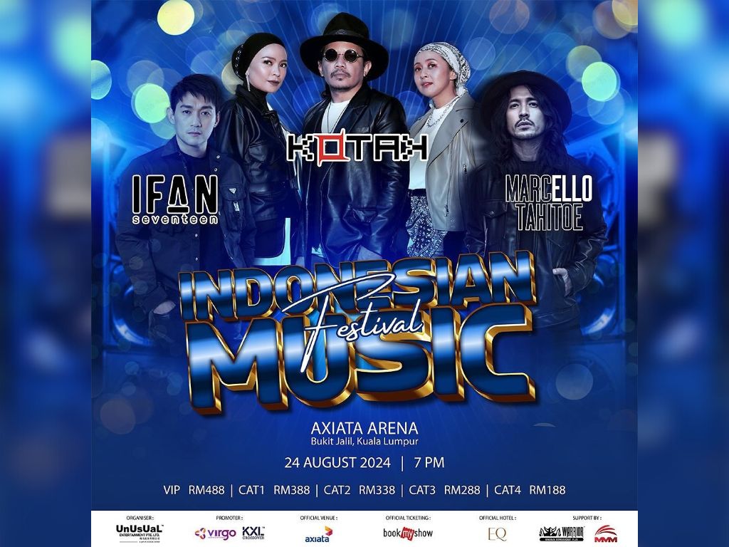 Indonesian Music Festival satukan Kotak, Ifan Seventeen dan Marcello Tahitoe Ogos ini!