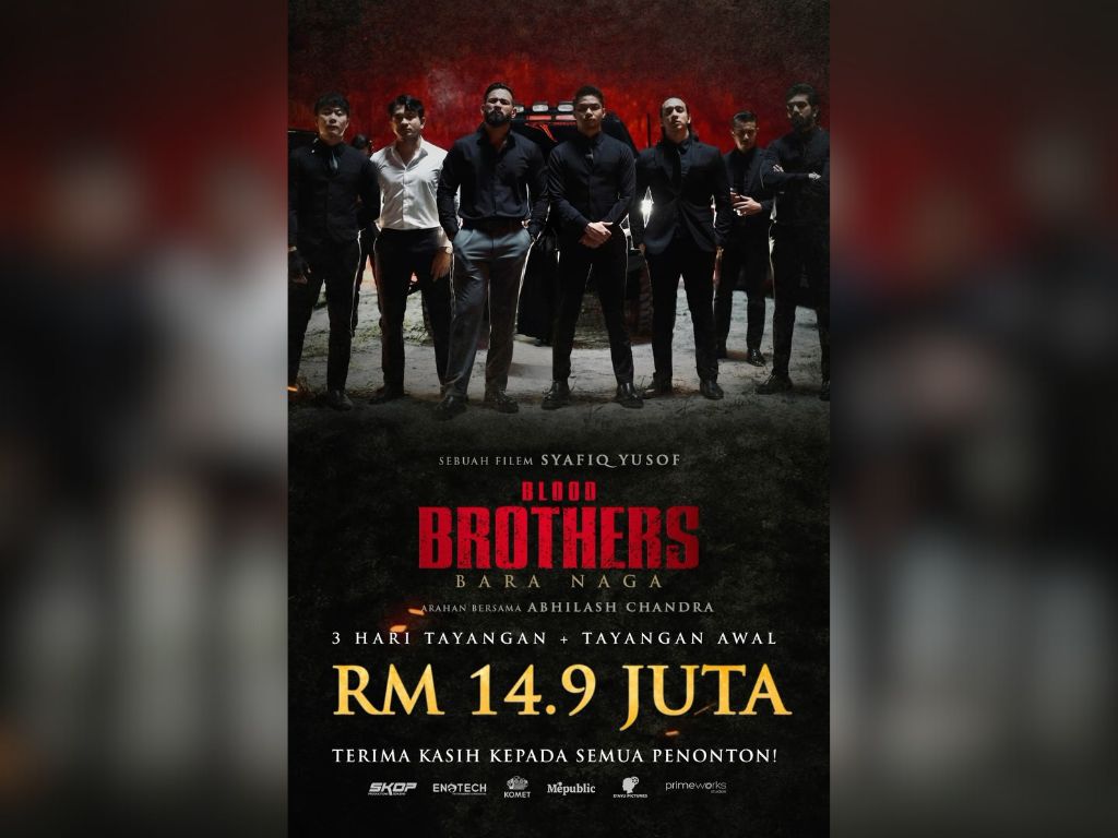 “Blood Brothers: Bara Naga” raih RM14.9 juta selepas 3 hari tayangan di pawagam
