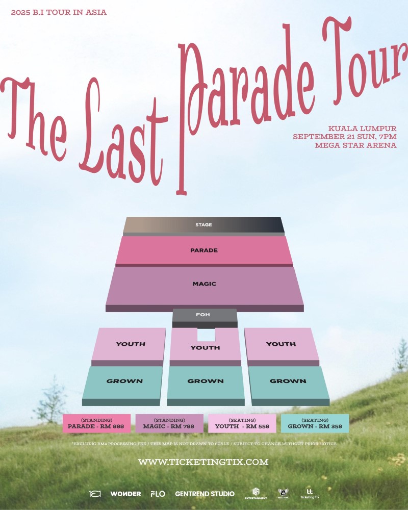 B.I kembali ke Malaysia dengan 2025 B.I Tour: The Last Parade Tour in Kuala Lumpur 3 Seating Layout