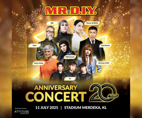 MR.DIY tambah 2,540 tiket eksklusif konsert ulang tahun ke-20 | MissMynah MR.DIY tambah 2,540 tiket eksklusif konsert ulang tahun ke-20