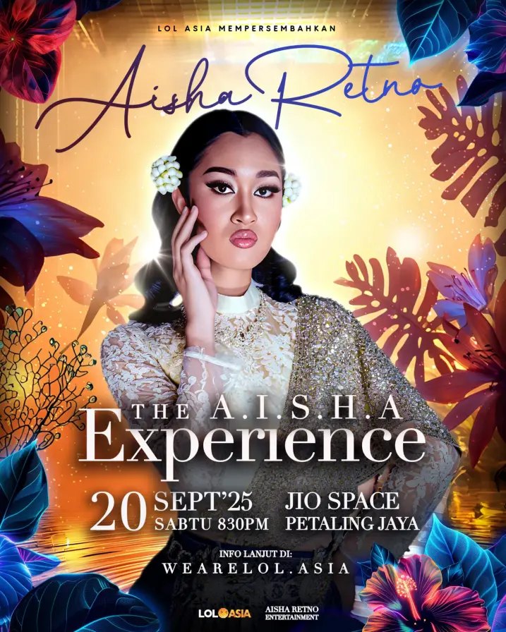 Aisha Retno bakal adakan 'showcase' 'The A.I.S.H.A Experience' | MissMynah Aisha Retno bakal adakan 'showcase' 'The A.I.S.H.A Experience', aisha retno, muzik, penyanyi, selebriti, showcase, MissMynah