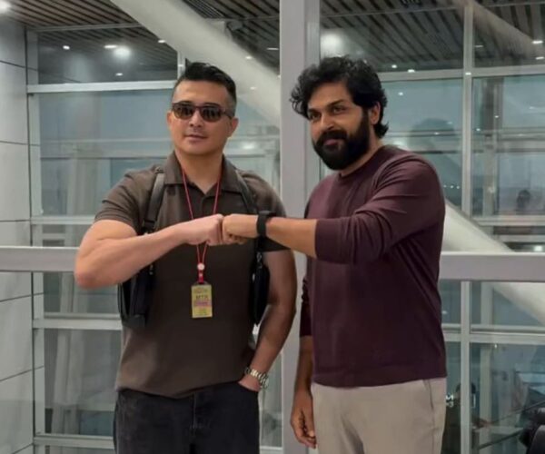 Aaron Aziz sambut kedatangan Karthi di Malaysia