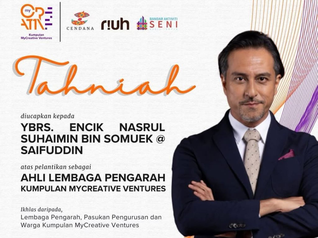 Bront Palarae dilantik Ahli Lembaga Pengarah MyCreative Ventures