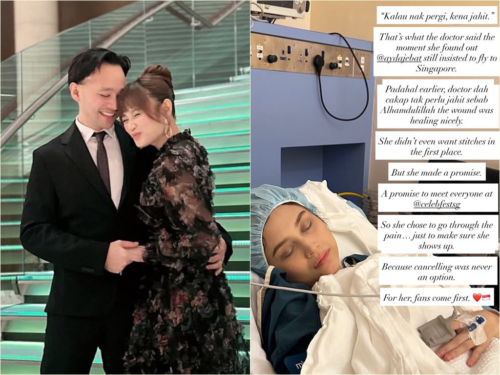 Luka C-section terbuka, Ayda Jebat perlu lalui prosedur jahitan semula