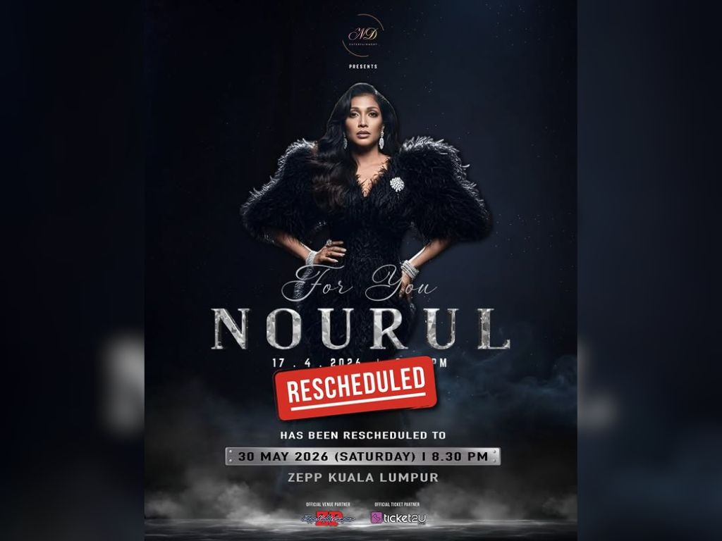 Konsert For You Nourul ditunda ke 30 Mei 2026