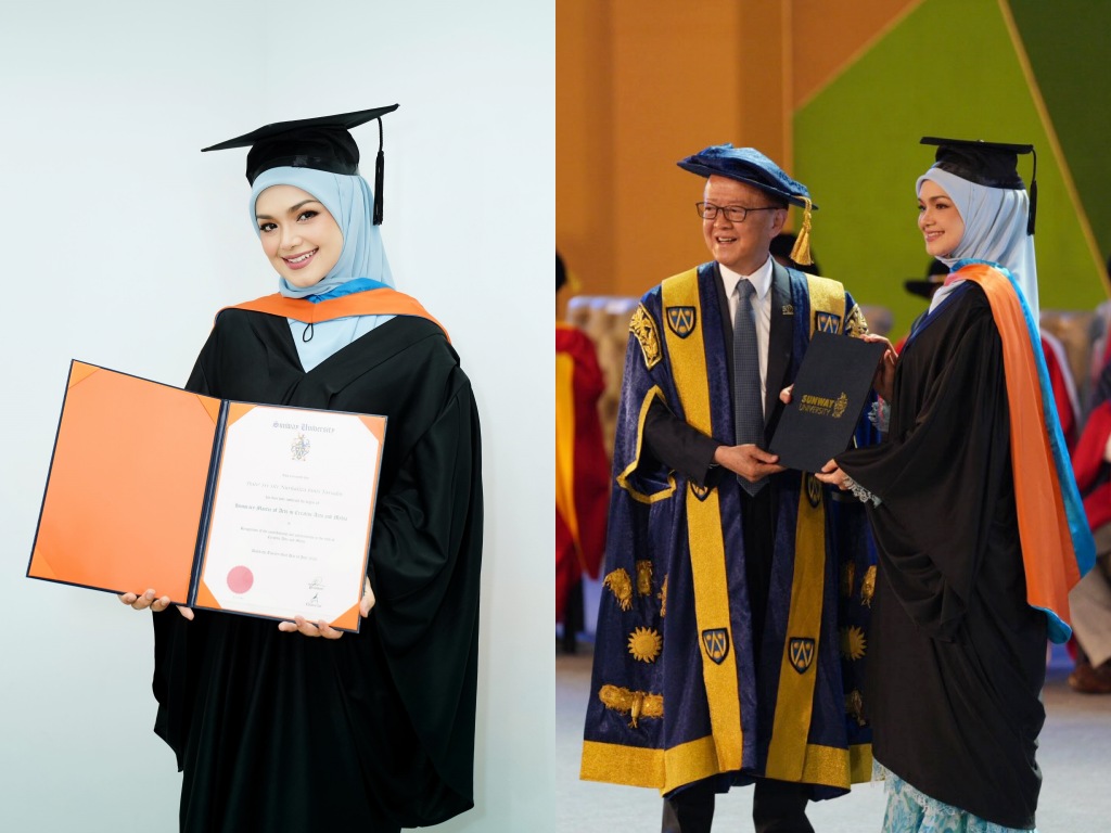 Siti Nurhaliza terima Ijazah Sarjana Kehormat Seni Kreatif dan Media