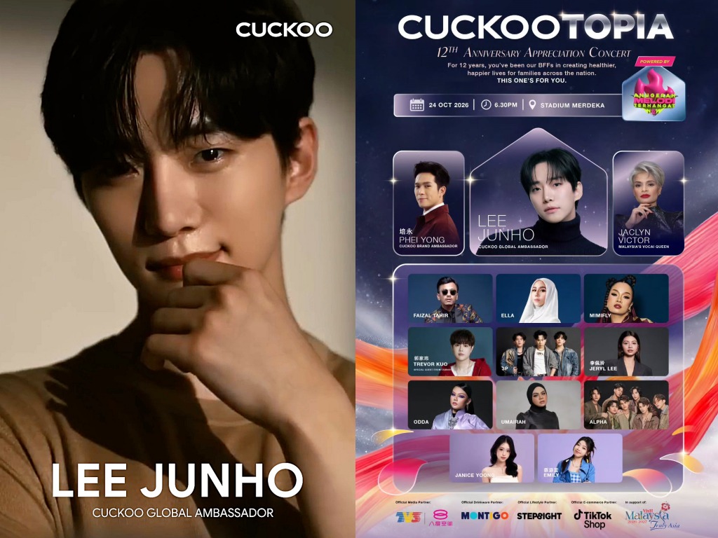 Lee Junho bakal kembali ke Kuala Lumpur sempena ulang tahun ke-12 CUCKOO Malaysia