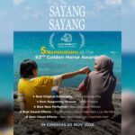 Filem “Sayang Sayang” raih lima pencalonan di Festival Filem Golden Horse ke-63